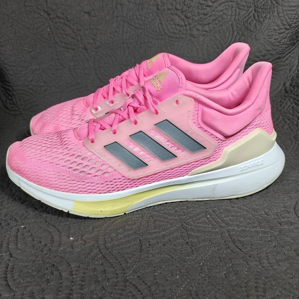 Adidas Women's EQ21 Pink Running Sneaker Athletic Comfy Shoe Size 11
